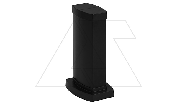 Мини-колонна 0,3m, 2 секции, корпус из алюминия, крышка ПВХ, цвет черный