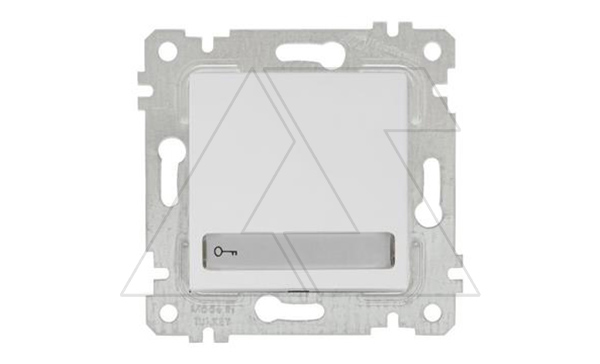 Rita - Выключатель с подсветкой, с маркировкой, пруж. зажимы, белый