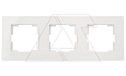 Rita - Рамка 3 поста, горизонтальный монтаж, белый от интернет-магазина amperkin.by