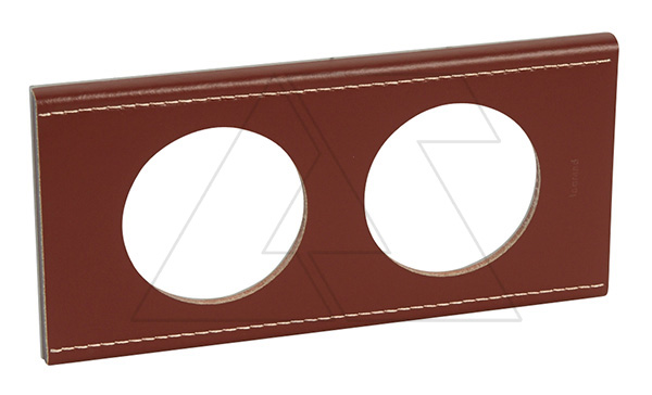 Celiane - Рамка 2 поста кожа классик