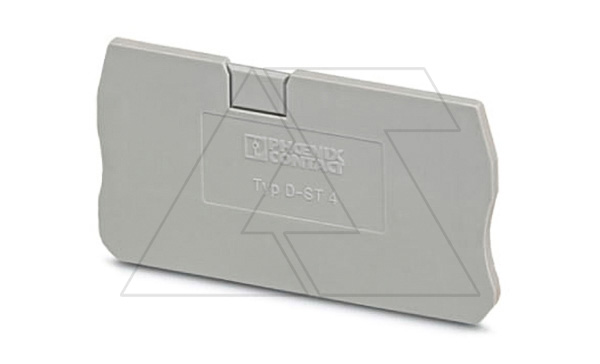 Крышка концевая D-ST 4 /2,2mm, для пружинных клемм ST 4, серая