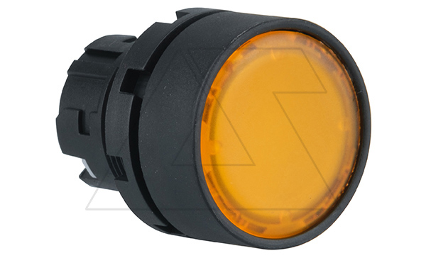 Головка кнопки PB3E, плоская, желтая, без фиксации, с подсветкой, 22mm, IP65