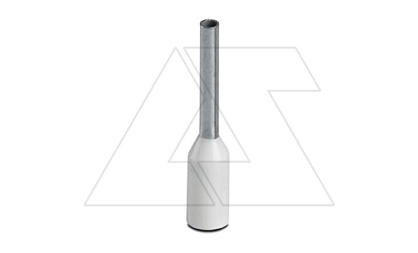 Кабельный наконечник AI 0,5 - 8 WH изолированный, сечение 0,5mm2, длина 8mm, белый (упак. 100шт.)