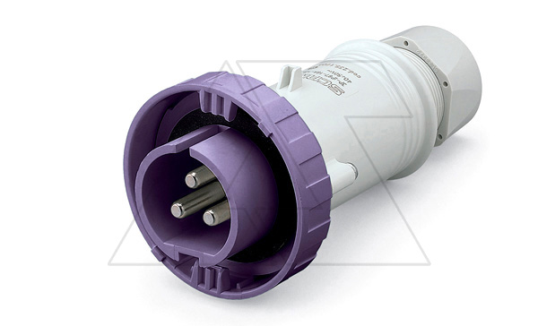 Разъем пром. силовой CEE кабельный, штекер, 16A, 3P, 20_25VAC 50/60Hz, IP66/IP67, серия IEC309