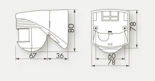 Датчик движения B.E.G. LC-Click-N 200 чёрный