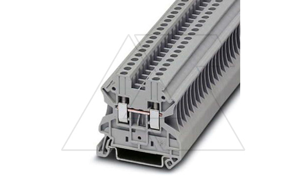 Клемма проходная UT 2,5 /5,2mm, винтовая, 2 присоед., 2,5(max 4)mm2, 24A, 1000V, серая
