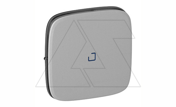 Valena Allure - Лицевая панель для выключателя одноклавишного с подсветкой, алюминий