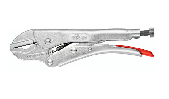 Зажим универсальный ручной с фиксацией, L-180 мм, оцинкованный (KNIPEX)