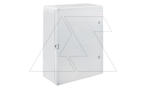 Щит навесной 500X400X175мм (ВхШхГ) с монт. панелью 445X335мм (ВхШ), с комплектом крепления на стену, дверь глухая, IP65, ABS пластик