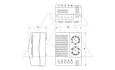 Гигротерм ETF 012 электронный, от 0 до +60°C, 10А,  1 перекл. контакт (реле) от интернет-магазина amperkin.by