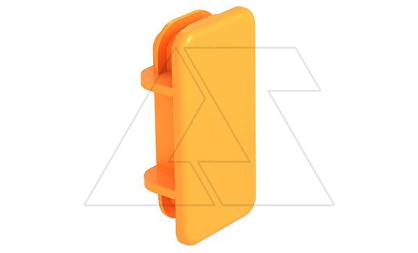 Заглушка MS4121 EK торцевая, для профильных реек типа MS4121, оранжевый, полиэтилен