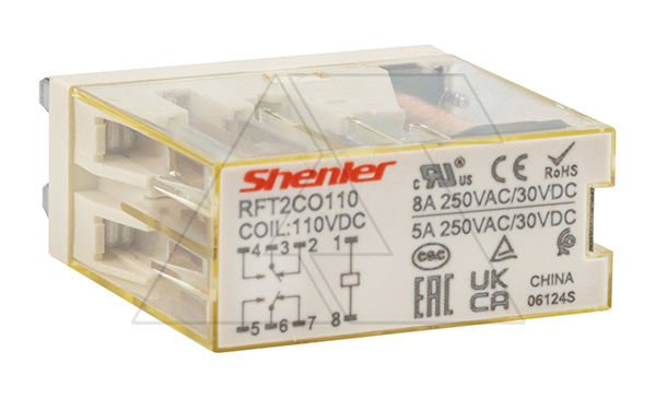 Реле RFT2CO110, 2CO, 8A(250VAC/30VDC), 110VDC
