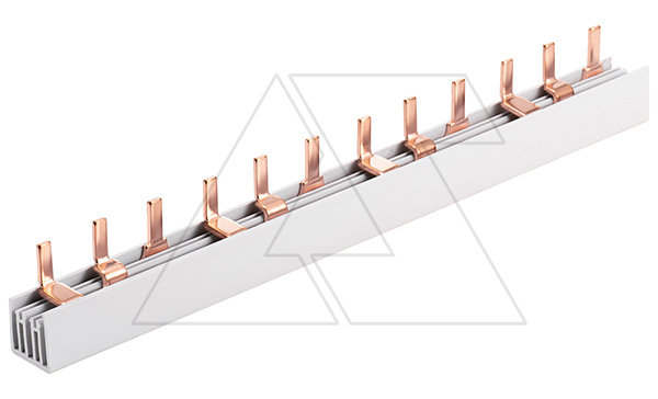 Шинка гребенчатая P-3L/210/10, тип штырь, 3P-12Mod., 10mm², 63A, 230/415V, 210mm