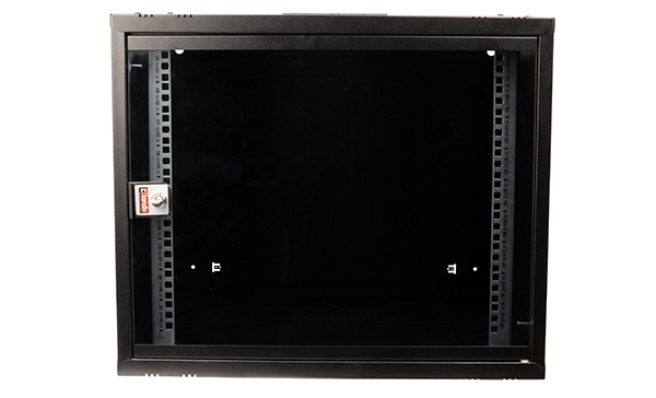 Щит телекоммуникационный 19", 21U, ВxШxГ 1033x600x600 мм, PANDORA, навесной, дверь стекло, черный