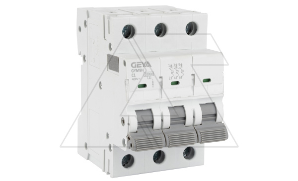 Авт. выключатель GYM9H-3P-1C, 3P, 1A, хар-ка C, 10kA, 3M
