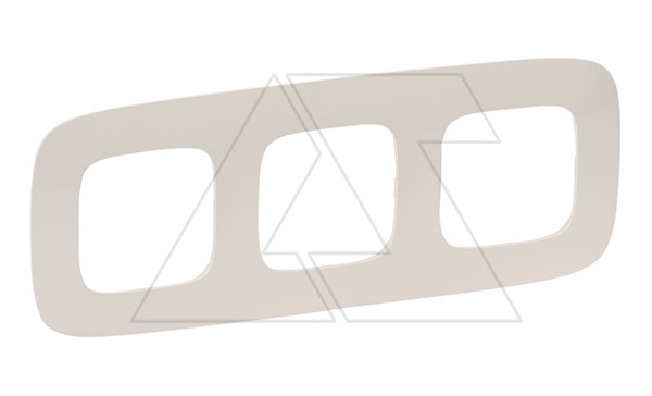 Valena Allure - Рамка 3 поста верт/гориз, слоновая кость