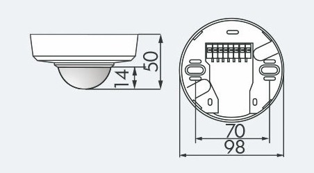Датчик присутствия B.E.G. PD2-M-DIM-SM