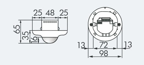 Датчик присутствия B.E.G. PD2-M-DIM-FM