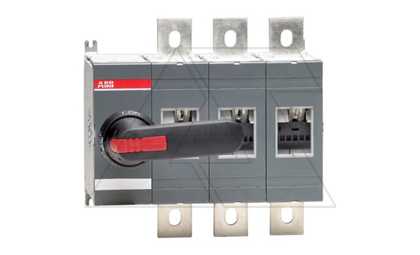 Выкл. нагрузки OT630E03P, 630A 3P видимый разрыв c выносной блок. рукояткой OHB125J12 и осью OXP12X185