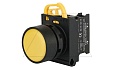 Кнопка плоская PB3E, желтая, с фиксацией, без подсветки, 1NO, 6A 230VAC/24VDC, 22mm, IP65 от интернет-магазина amperkin.by