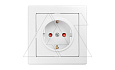 JOWISZ - Розетка 2P+E, со шторками, белый от интернет-магазина amperkin.by