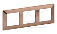 Valena Life - Рамка 3 поста верт/гориз, медь от интернет-магазина amperkin.by