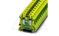 Клемма защитного проводника UT 10-PE /10,2mm, винтовая, 2 присоед., 10(max 16)mm2, желто-зеленая от интернет-магазина amperkin.by