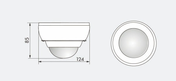 Датчик присутствия B.E.G. PD4-M-TRIO-DALI/DSI-SM