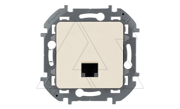 Inspiria - Розетка 1хRJ-45 UTP CAT6 (сл.кость)