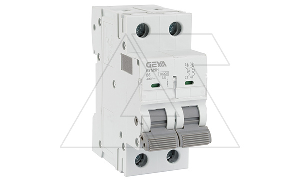 Авт. выключатель GYM9H-2P-6B, 2P, 6A, хар-ка B, 10kA, 2M