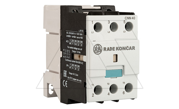 Контактор CNN 40 00 110V 50Hz, 3P, 38A/(50A по AC-1), 18.5kW(400VAC), 110VAC