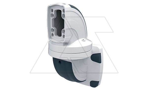 Держатель поворотный (315°) настенный ETR120, горизонтальный выход, RAL7035/RAL5020, m=6,6кг