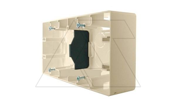 Etika - Коробка для наклад. монтажа 2поста (сл.кость)