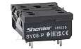 Цоколь SY08-P, 10A(300V), для печатных плат, черный, для RKE2, RKF2, R2N, MY2, 55.32, KMY2, PT2, RCM2 от интернет-магазина amperkin.by