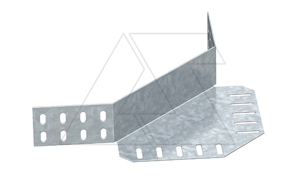 Соединитель REV 60 FS угловой, для лотков высотой борта 60мм, конв. оцинк.