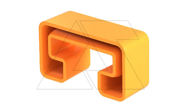 Колпачок MS4121 SK защитный, для профильных реек типа MS4121, оранжевый, полиэтилен