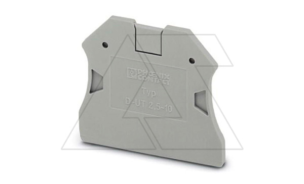 Крышка концевая D-UT 2,5/10 /2,2mm, для винтовых клемм UT 2,5..10, серая