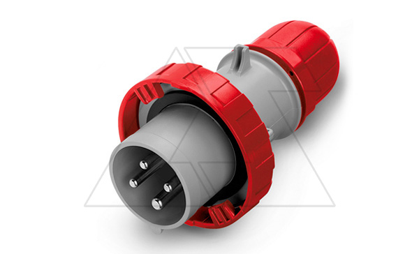 Разъем пром. силовой CEE кабельный, штекер, 63A, 3P+E 6h, 380_415VAC 50/60Hz, IP66/IP67/IP69, серия OPTIMA
