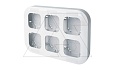 Quteo - Блок установочный,6 постов, накладной монтаж, белый от интернет-магазина amperkin.by