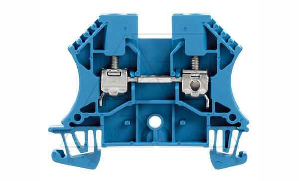 Клемма WDU 4 BL для нейтрали, синяя, 32А, 800В