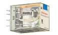 Реле RKE4CO024LTD1, 4CO, 5A(250VAC/30VDC), 24VDC, мех. индикация, тест-кнопка с блокировкой, диод +A1/-A2, LED от интернет-магазина amperkin.by