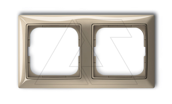 Basic 55 - Рамка на 2 поста (бежевый, блистер)