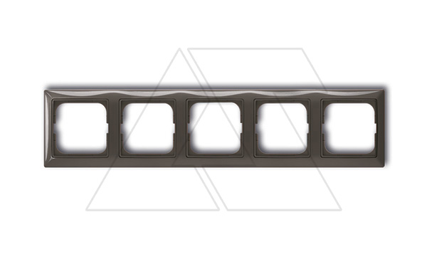 Basic 55 - Рамка на 5 постов (шато-черный, блистер)