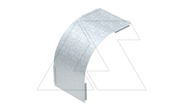 Крышка DBV 60 200 F FS секции угловой вертикальной 90°, нисходящая, для лотка 60х200мм, конв. оцинк.