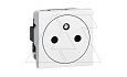 Mosaic - Розетка 2P+E, 2М, фр. стандарт, защ. шторки, белый от интернет-магазина amperkin.by