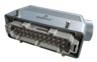 EB-M- 24-FU-10-IP65 Вилка переносная металлическая 24 выводов 16А боковой ввод без фиксатора