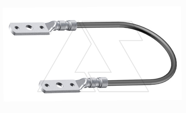 Трос-перемычка 853 400, L=400мм, из гибкого медного проводника сечением 16мм² в оболочке, UV-resistant