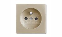 Basic 55 - Лицевая панель с защитными шторками для розеток 20 M-500 (шампань)