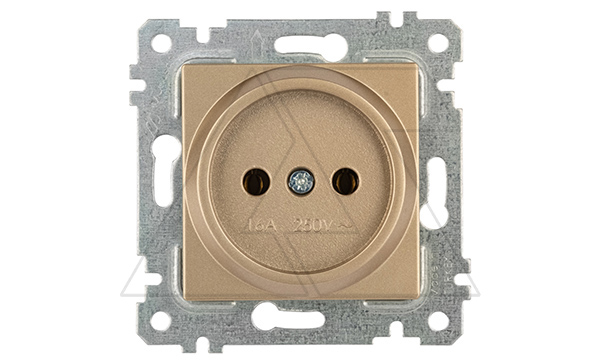 Rita - Розетка 2P, золото доре