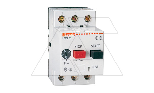 Авт. выкл. Lovato Iт.р.=0.16...0.25А, Pдвиг.=0.06кВт